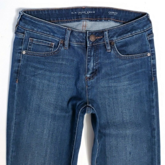 Elie Tahari FARRAH SLIM STRETCH BOOT Dark Jeans 26 - Picture 1 of 8